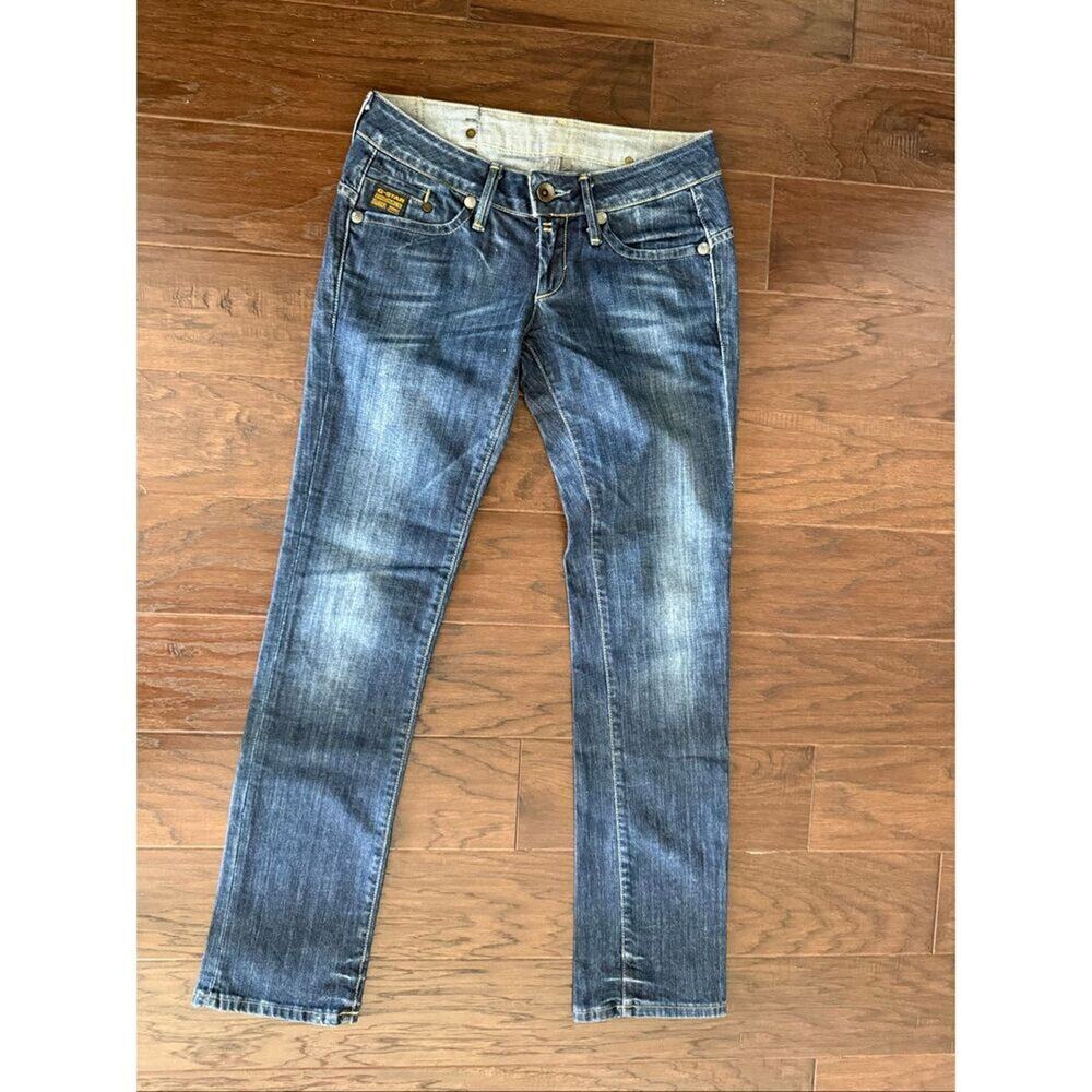G. Star Midge Straight Low Cut Jeans size 27